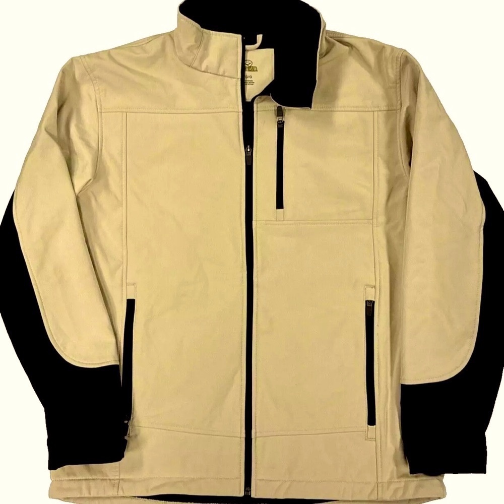 REDHEAD Poly Shell Water Repellent Fleece Lined Jacket Coat Men’s SZ LG Khaki